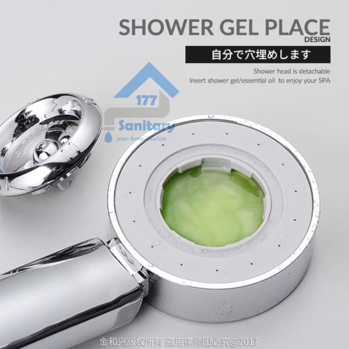 BAROKAH GAMIS MATSU JEPANG Kepala Shower mandi SPA Shower Head Semprotan sabun 2in1