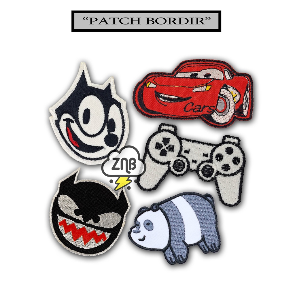 PATCH BORDIR LUCU EMBLEM KARAKTER BEST QUALITY