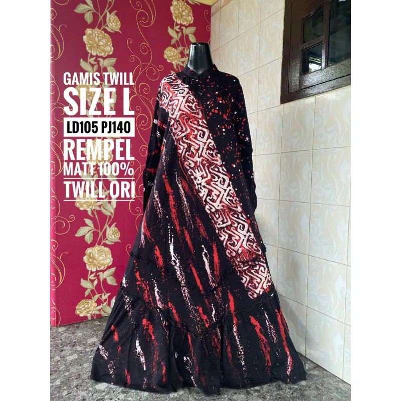 Gamis twill ori size L