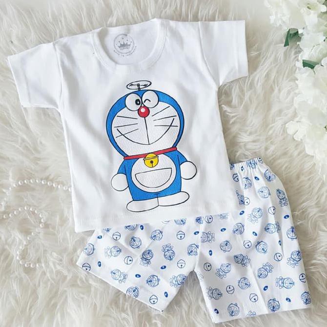 Setelan Baju Bayi Laki Laki - Doraemon Set