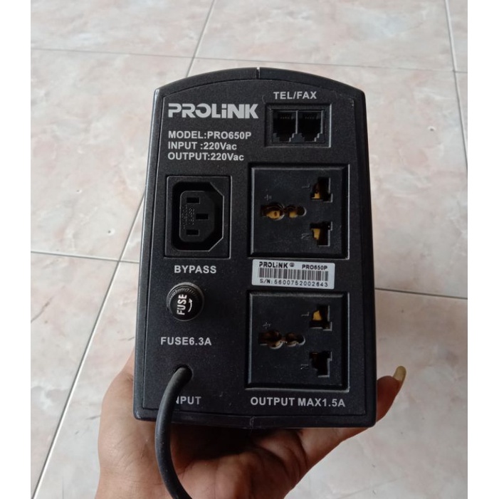 UPS PROLINK PRO 650P TANPA BATTERY