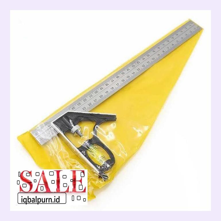 

Litnsa0S Penggaris Siku Multifungsi Combination Square Waterpass 30Cm Luttfnpk