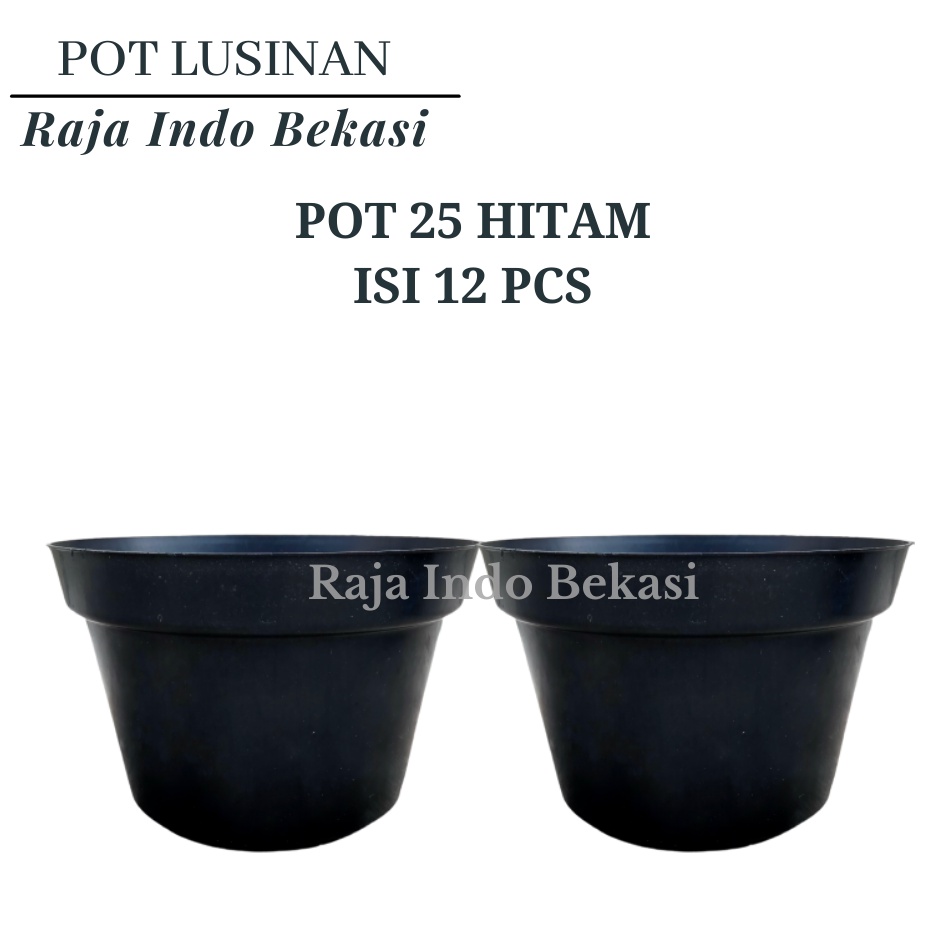 LUSINAN Pot 17 Hitam Isi 12 Kopeng 17 TERMURAH GROSIR Pot Lusinan Hitam Murah Termurah 12 20 25 30cm