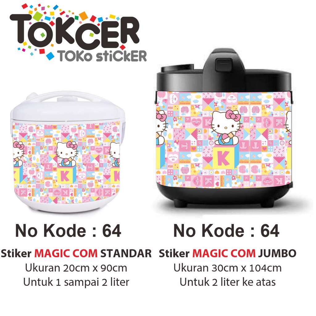 Stiker MAGIC COM / Rice Cooker Motif HELLO KITTY