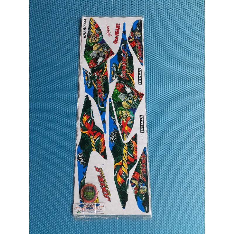 STRIPING STICKER VARIASI STIKER LES MOTOR KARISMA X 125 ANIME JOKER