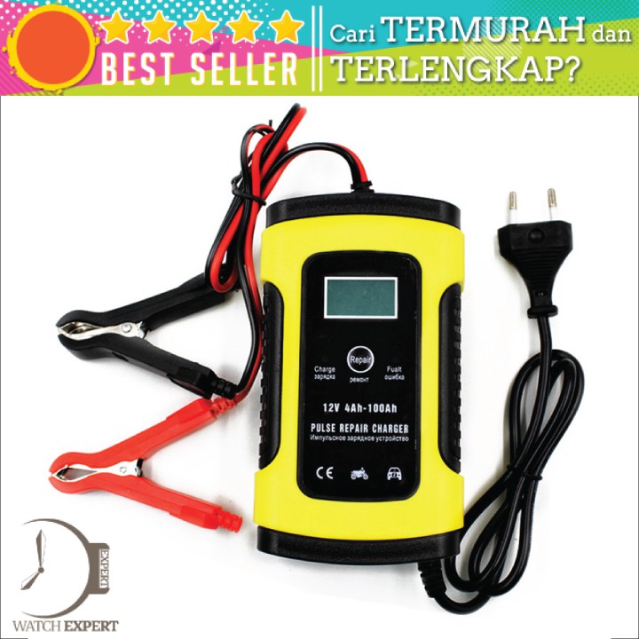 BISA COD Charger Battery Aki Mobil Motor 12V 6A - Taffware Venus Intelligent UD20