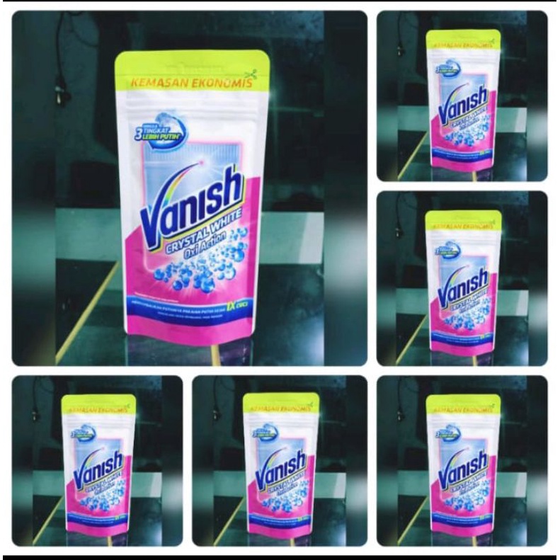 Vanish Crystal White Oxi Action Bubuk 120gr x 6 pcs