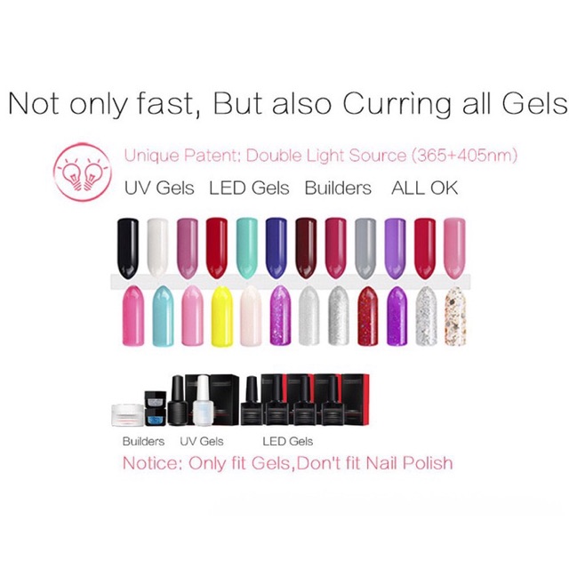 Sun5 LED Sun LED READYSTOK 48w lampu led nail art uv gel nail dryer / pengering kutek gel LED LAMP