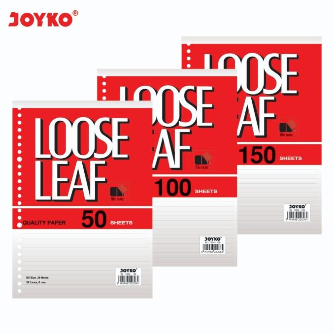 

Joyko Loose Leaf B5 Lines / Kertas File Binder Joyko Garis 7026