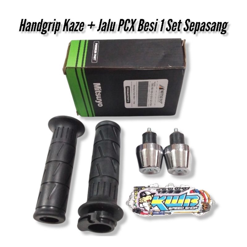 HANDGRIP HANFAT KAZE SARUNG GAS KAZE DETAIL ORIGINAL Handgrip gand grip Handfat Posel kawasaki Kaze Mitsuyo Import Mirip Original