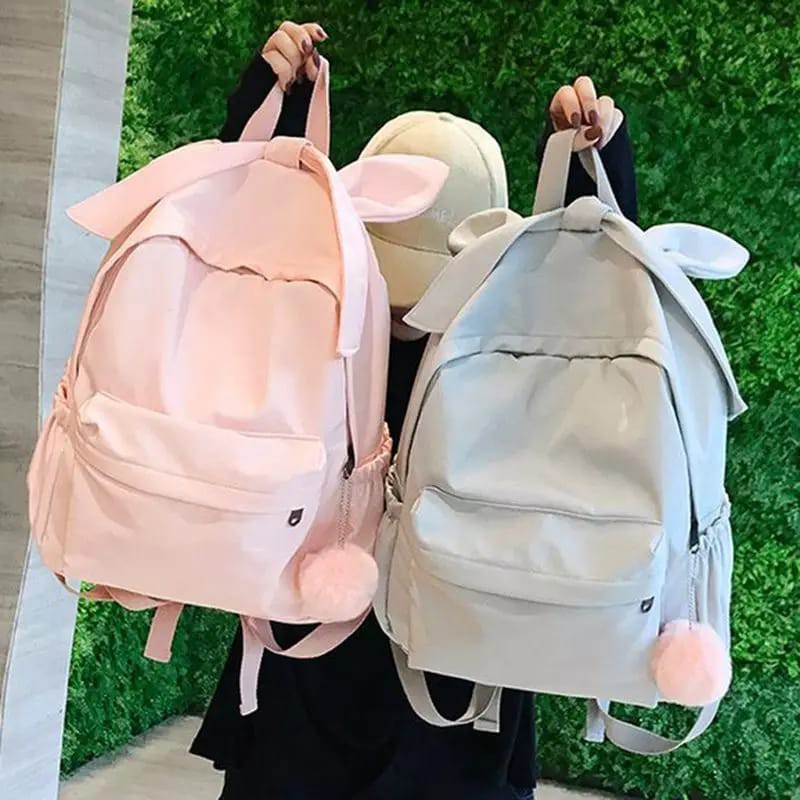 ARMELIA SHOP - Tas Sekolah Cats Kuping Polos K-Pop Got1 Sac Dos Wanita