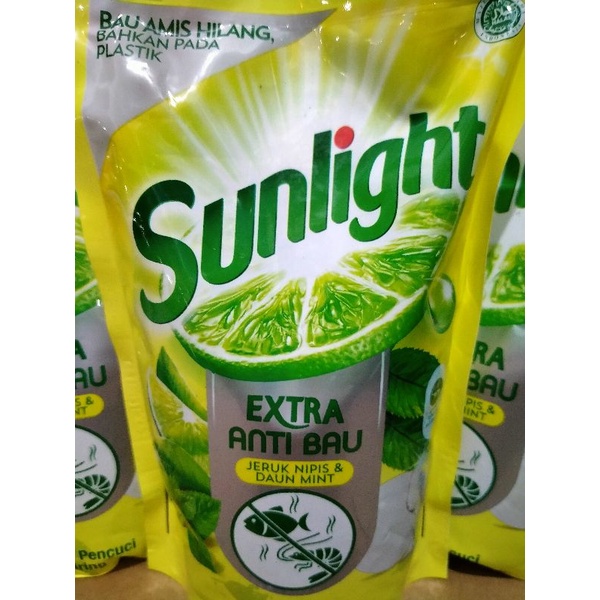 (1pcs) Sunlight Extra Anti Bau Jeruk Nipis& Daun Mint 755 ml