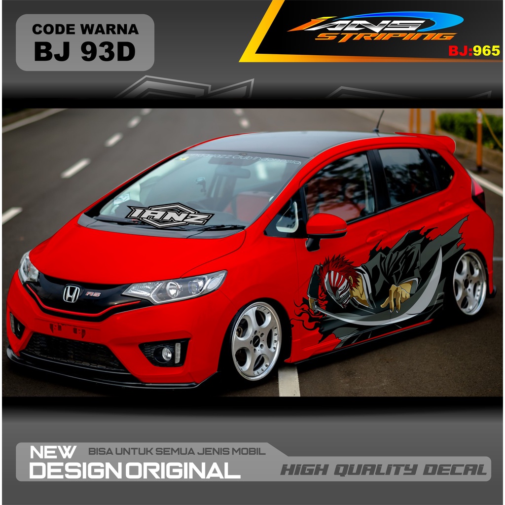 STICKER DECAL MOBIL JAZZ / STIKER MOBIL BRIO / DECAL STIKER MOBIL SWIFT / STIKER MOBIL TOYOTA / DECAL STICKER MOBIL / STIKER YARIS AYLA