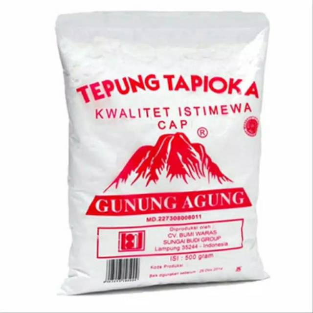 

Tepung Tapioka Cap Gunung Agung 500gr / Tepung Tapioka Kwalitet Istimewa Cap Gunung Agung 500gr