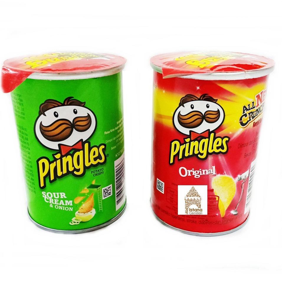 

BRANDS FESTIVAL PRINGLES Potato Chips MINI Original / Sour & Cream 42 Gram grosir