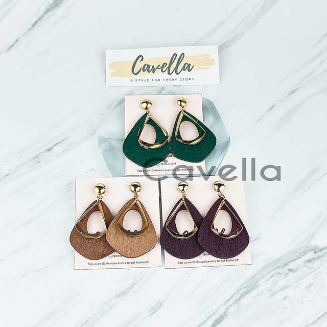 Premium Earring Anting by Cavella - Model : Ahuva - ER001