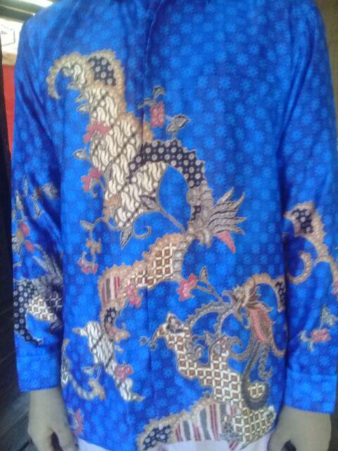 Kemeja Batik - Semi Sutera - Kemeja Textile Furing Hq - No Sanwos