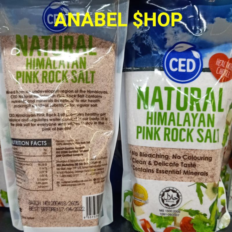 

CED Natural Himalayan Pink Rock Salt Garam Himalaya Himalayan Salt