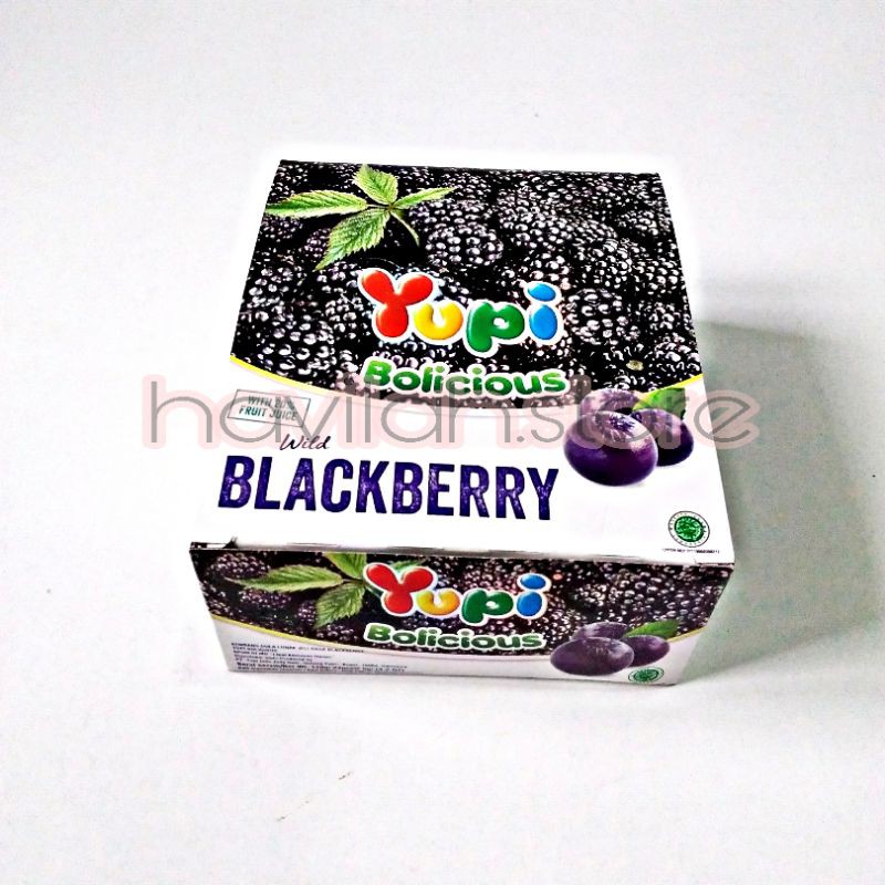 

Yupi Bolicious Wild Blackberry Flavour 1 Box isi 24pcs