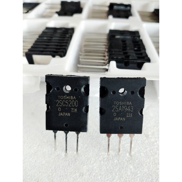 Transistor toshiba 2SC5200 2SA1943 lot 714 seri 714 , transistor toshiba c5200 a1943 lot 714