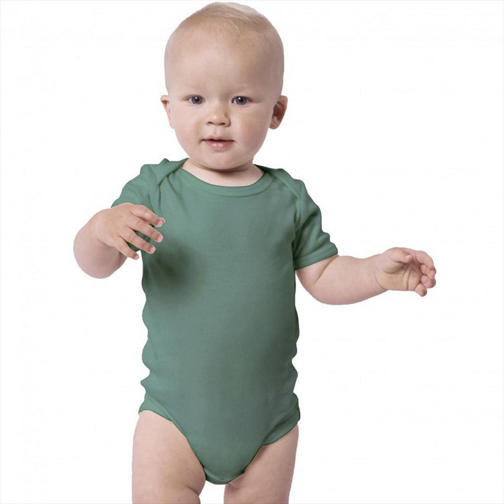 Forest Green Little Palmerhaus Everyday Bodysuit Short Sleeve Jumper