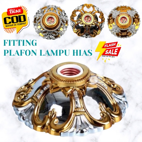 Ornamen Lampu Artistik Plafon Gypsum Panel Minimalis Bahan ABS Banyak Motif RONA BARANG BARU