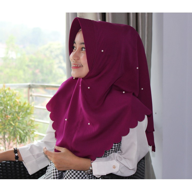Hijab Nahla Mutiara / Hijab Simple Pet Nahla