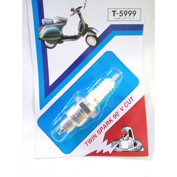 Busi Vespa rxking f1z tornado drat pendek t5999 ngk