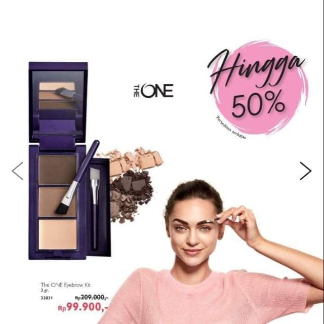 Eyebrow Kit Produk The One dari Oriflame yang visa membantu untuk membuat alis tampak lebih rapih...