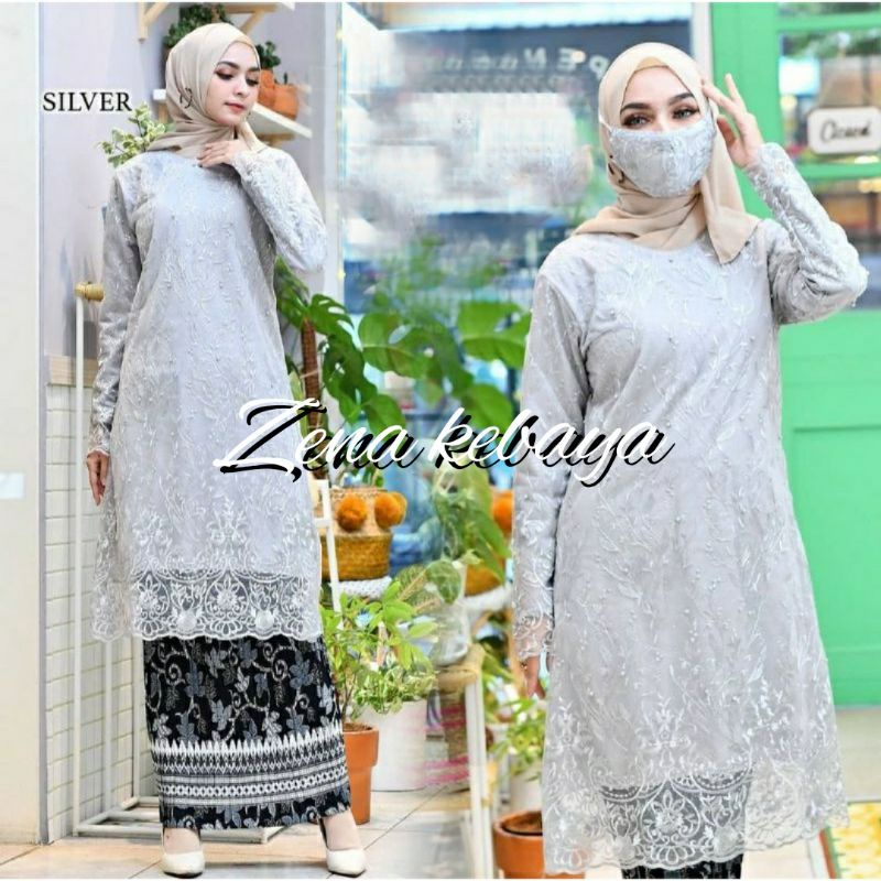 SET KEBAYA TUNIK KEBAYA MODERN KEBAYA PESTA KEBAYA TUNIK TILLE