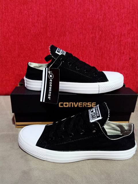 Sepatu converse allstar hitam ct2/polos +box