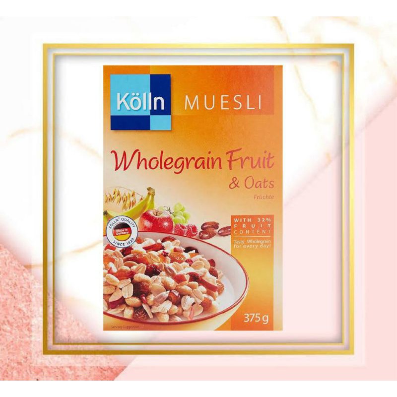 

Kolln Muesli Wholegrain Fruit & Oats 375 Gram