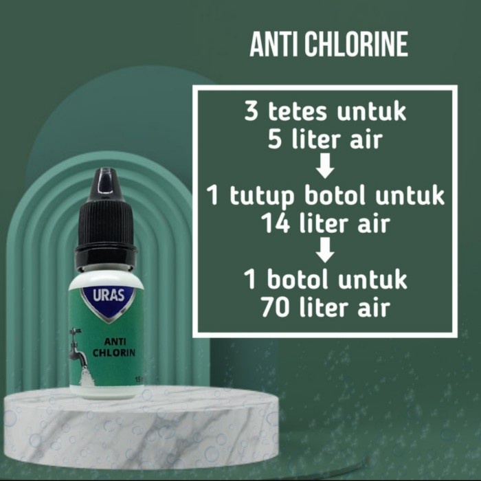 URAS - Anti Chlorine Penetral Kaporit Air Pam ,