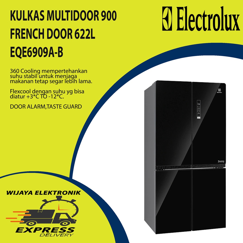 ELECTROLUX EQE6909A-B / REFRIGRATOR ELECTROLUX EQE6909AB / Kulkas 4 pintu electrolux eqe 6909ab