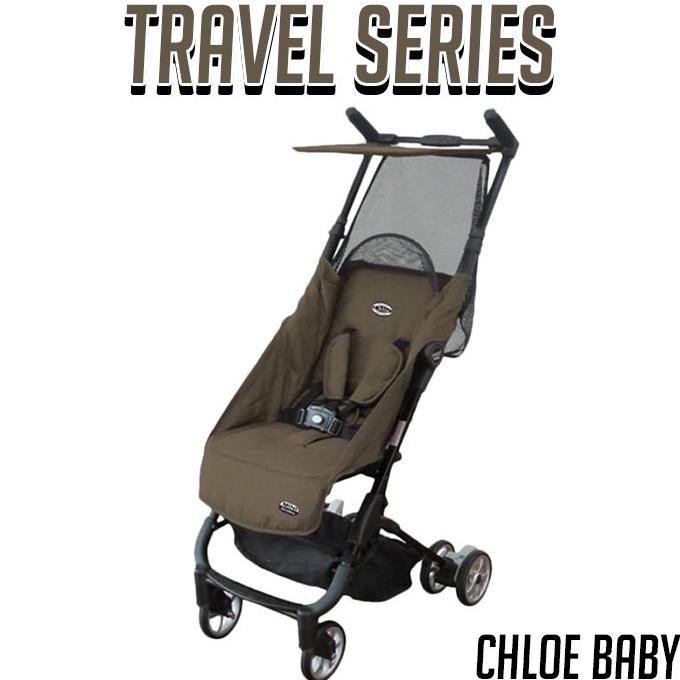 Stroller Alat Bantu Bawa Bayi Troller Bayi Chloe Baby Travel Series-Cokelat