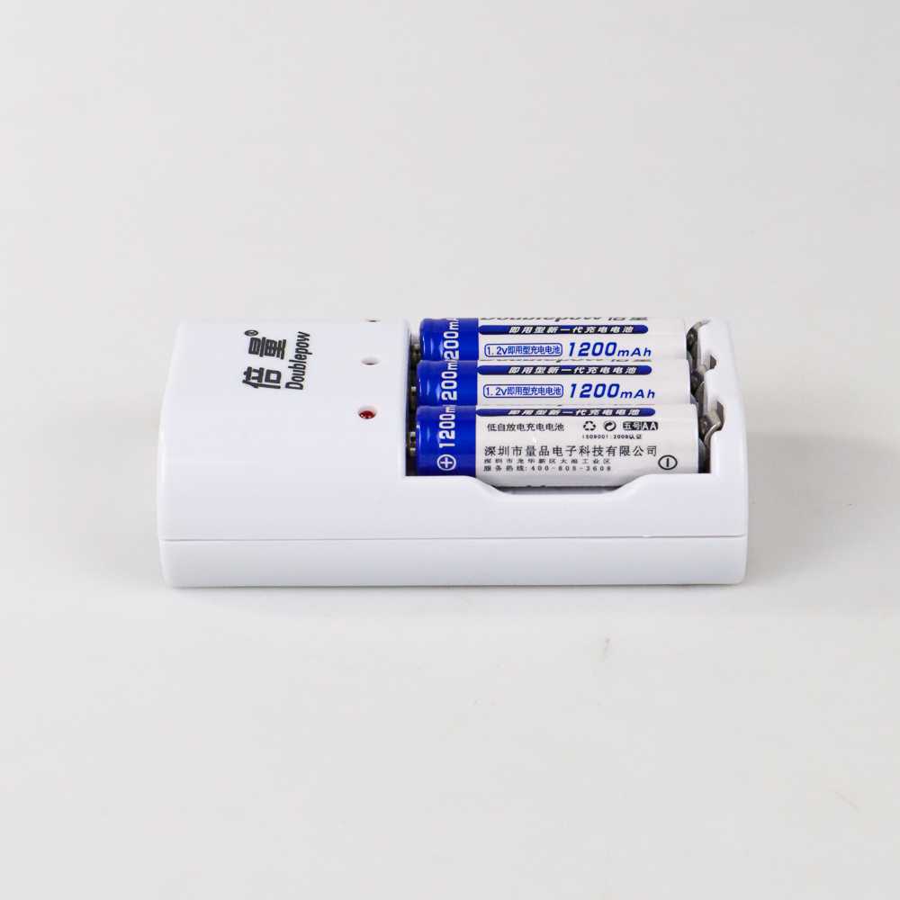 DOUBLEPOW Charger Baterai 3 slot AA/AAA with 3PCS AA 1200mAh - DP-B33