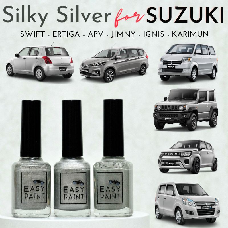 Cat Oles Penghilang Baret  Silky Silver - Suzuki Swift, Ertiga, APV, Jimny, Ignis, Karimun