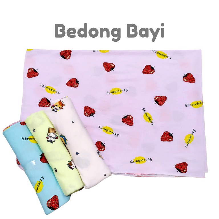 Bedong Bayi Print Newborn Bahan  Halus Dan Lembut