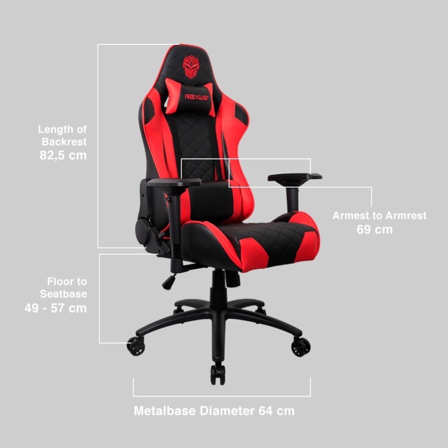 Gaming Chair / Kursi Gaming Rexus RGC 101 V2 Original | RGC-101 | RGC101