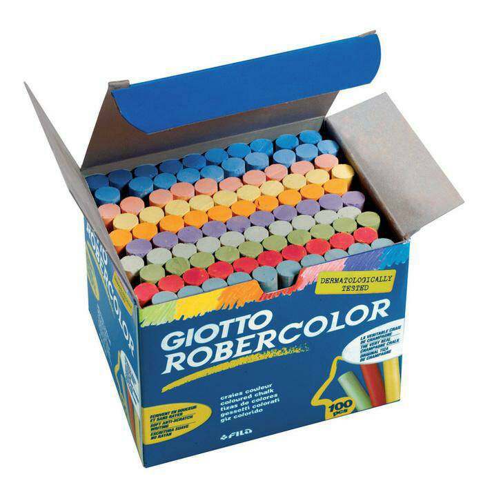 

Kapur Papan Tulis /Blackboard Chalk Giotto 100 Pcs (Warna)