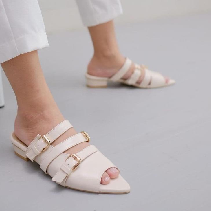 [0YV] LAMELIKA -  Sendal Eclaire Flat Shoes Wanita 3 Cm [KODE90]