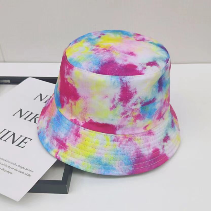 Topi Bucket Dua Sisi Motif Tie Dye 8 Warna Gaya Korea Untuk Unisex