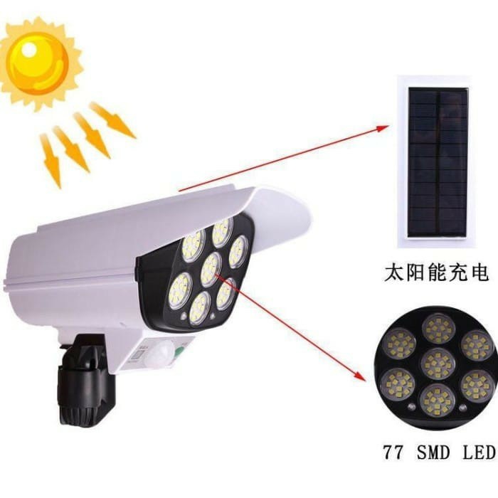 Product Terlaris!!!LAMPU TENAGA SURYA / LAMPU SOLAR CELL IP65 / TENAGA MATAHARI DENGAN BENTUK CCTV