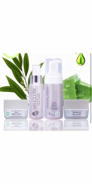 ✿ELYSABETHME✿ Ms glow paket whitening basic pemutih paket perawatan wajah (luminous , anti aging , acne , whitening)