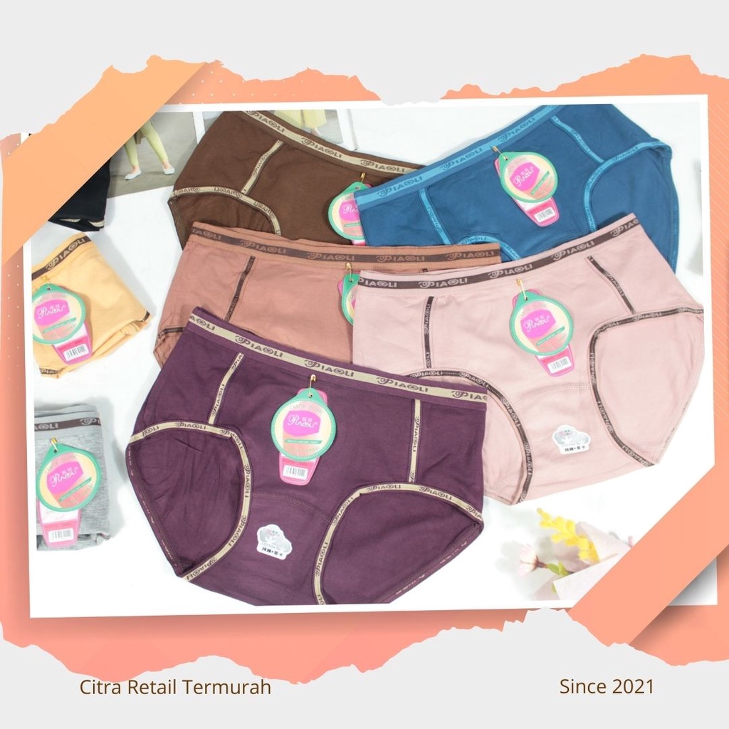 Celana Dalam Wanita Import Piaoli Premium | CD Wanita Celana Dalam Cewek Undies - 1pcs Piaoli art 2112 art 2118