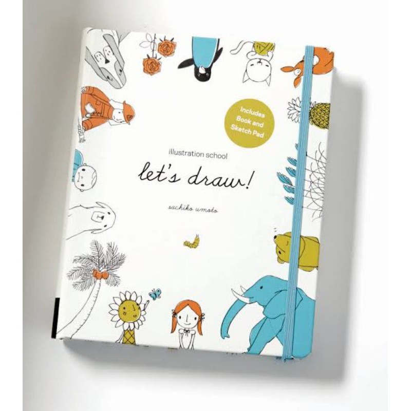 

Let's Draw!: A Kit with Guided Book and Sketch Pad for Drawing Happy People, Cute Animals,