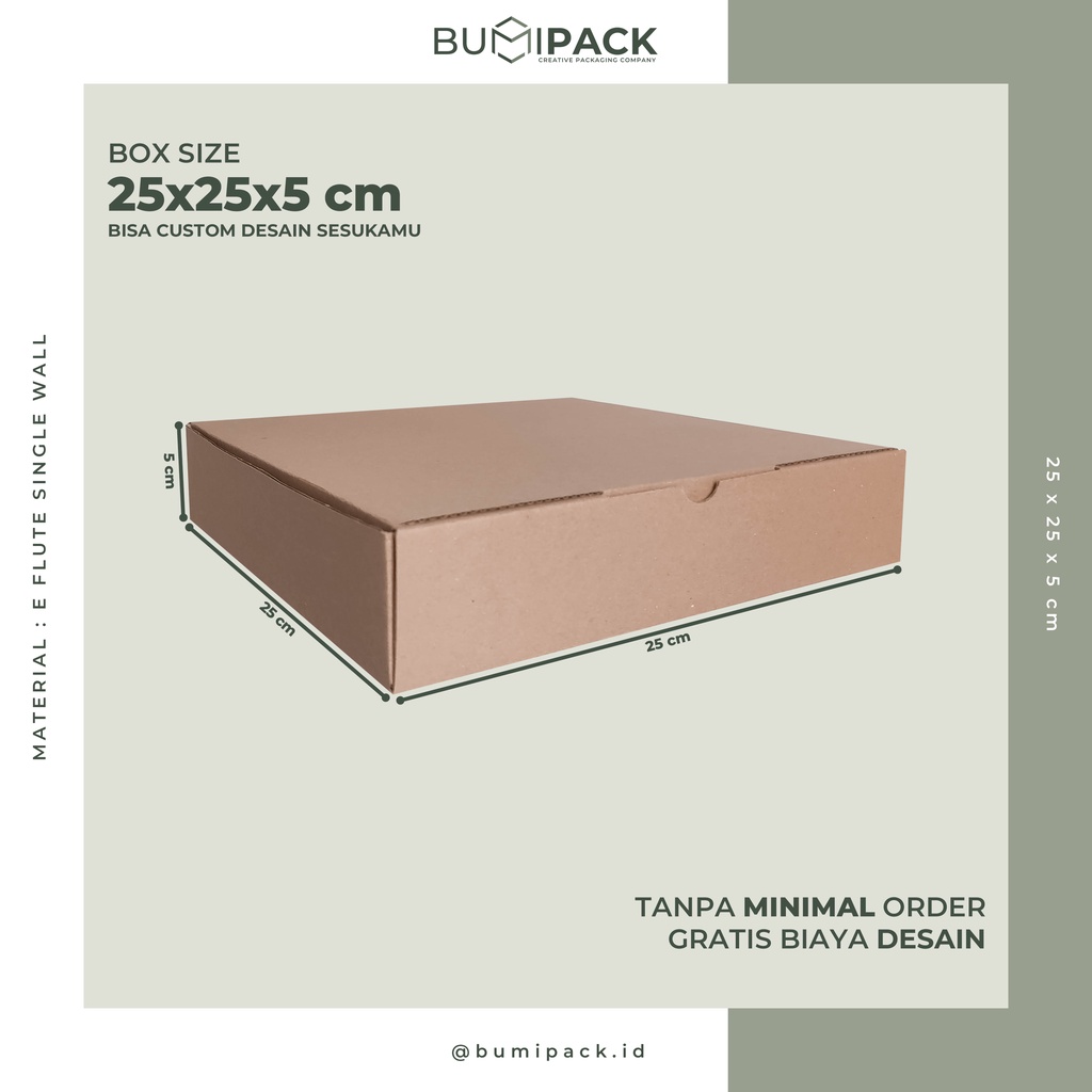 

Kardus packing box hampers kardus hampers dus packing box packing box packaging - Box 25x25x5 cm