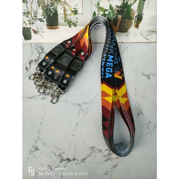 

Lanyard BANK MEGA | INDIHOME | Design suka" | Bisa Costume