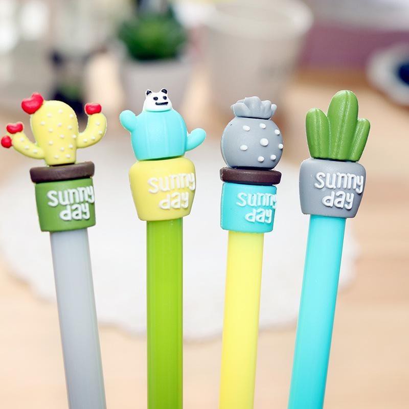 

Ballpoint Pulpen Gel Pen Karakter Kaktus Lucu 4pcs