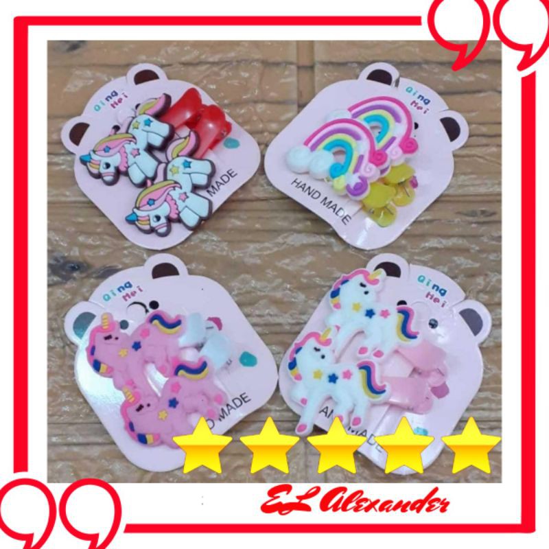 isi 2PC Jepit Rambut BTS BT21 / Ikat Rambut BTS BT21 / Jepit Rambut KPOP